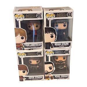 Funko POP Game of Thrones Mix Lot of 4 - 09 04 21 52 Arya Stark Tyrion Lannister